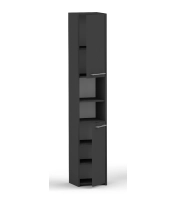 Słupek łazienkowy LUNA 30 cm 2D czarna / antracyt